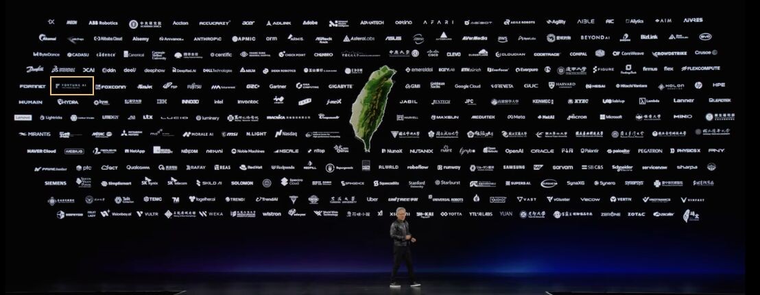 Fortune AI highlighted in an NVIDIA GTC ecosystem display