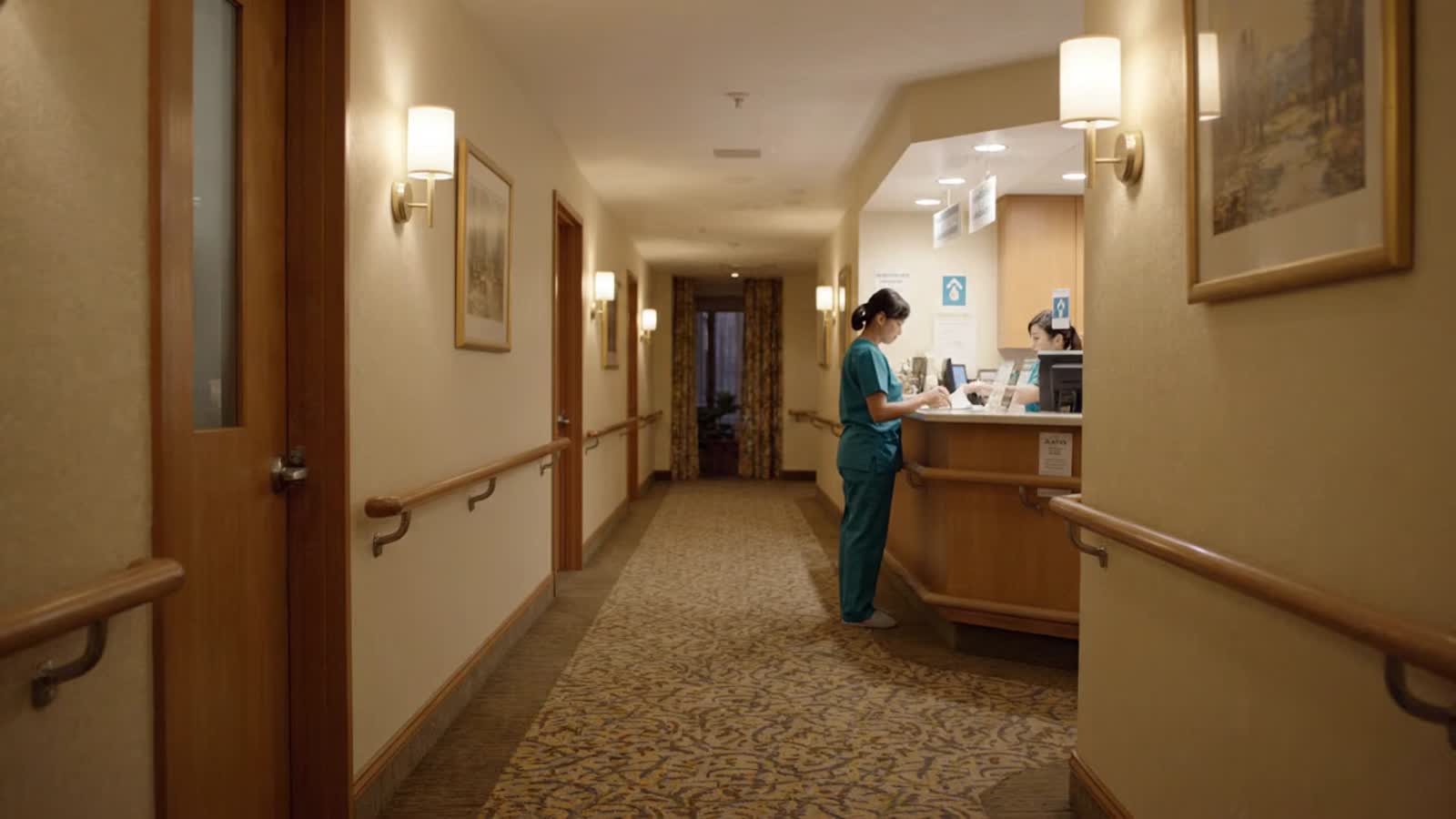Night care corridor response context