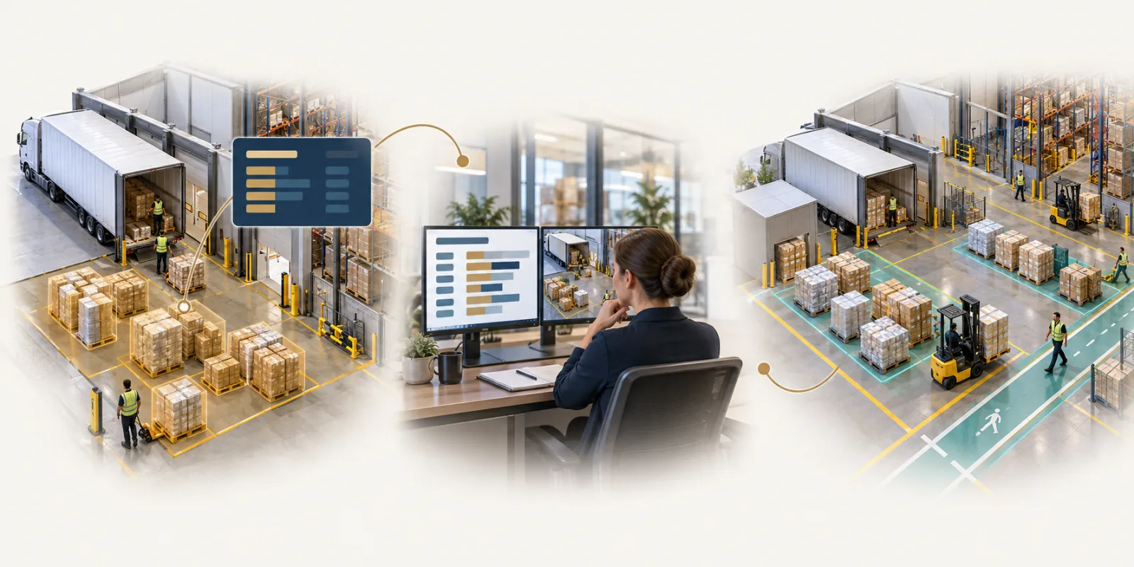 3PL & distribution analytics: First operation → Later team review → Next comparable operation